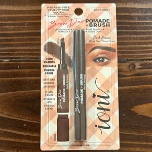 Ioni Brow Duo Pomade & Brush - Dark Brown